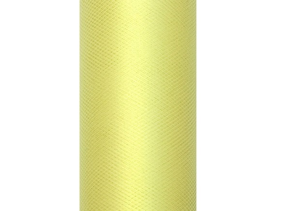 Zdjęcie tiulu na rolce w kolorze żółtym. 
