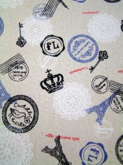 Zdjęcie arkusza bawełnianego z klejem znaczki. 