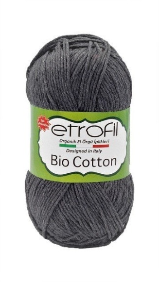 Zdjęcie włóczki Etrofil Bio Cotton ciemny melanż. 