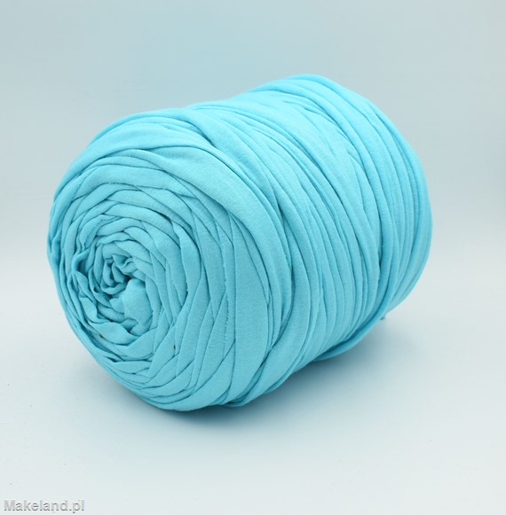 Zdjęcie włóczki T-shirt Yarn lazurowej. 