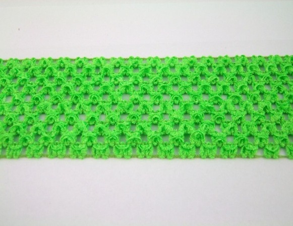 Zdjęcie gumy ażurowaj w kolorze zielonym. 