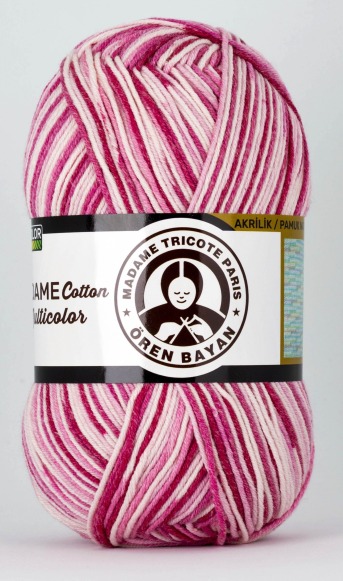 Zdjęcie włóczki Madame Tricote Paris Madame Cotton Multicolors 443.