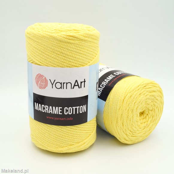 Zdjęcie sznurka Macrame Cotton słomkowej.