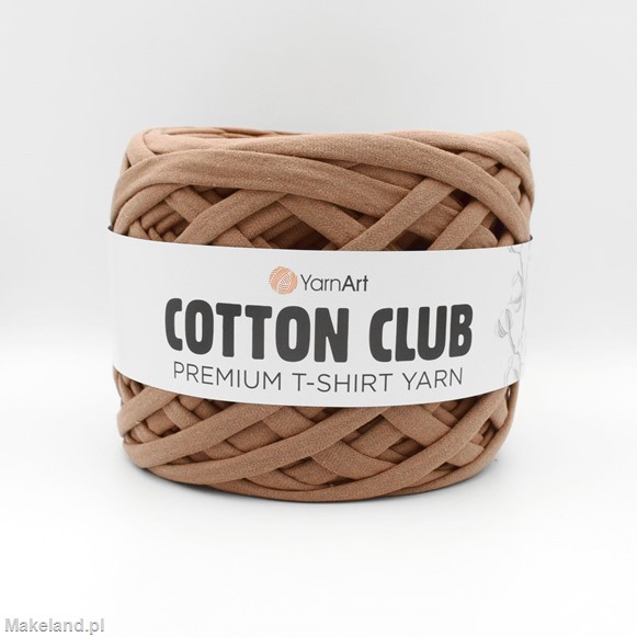 Zdjęcie Premium T-shirt Yarn Cotton Club brązowej. 