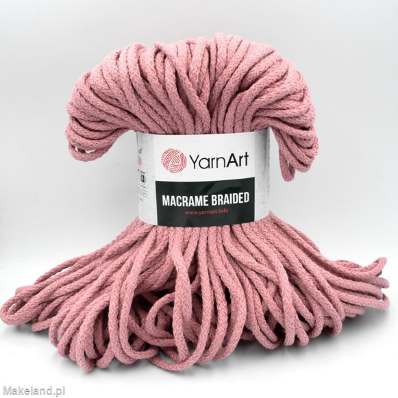 Zdjęcie YarnArt Macrame Braided brudny róż.