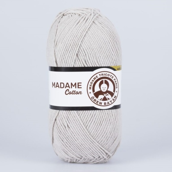 Zdjęcie włóczki Madame Tricote Paris Madame Cotton ciemny beż.
