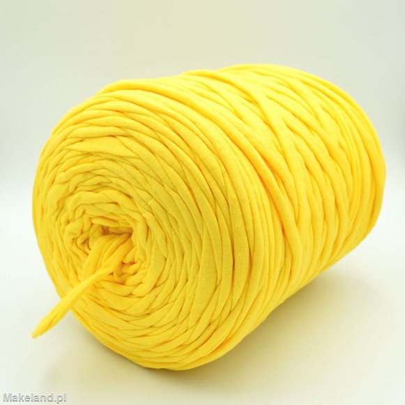 Zdjęcie włóczki T-shirt Yarn żółtej. 
