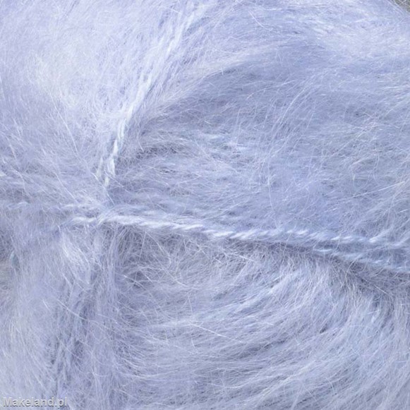 Zdjęcie włóczki Alize Mohair Classic New niebieskiej. 