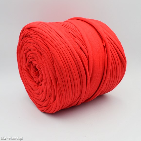 Zdjęcie włóczki T-shirt Yarn czerwonej. 