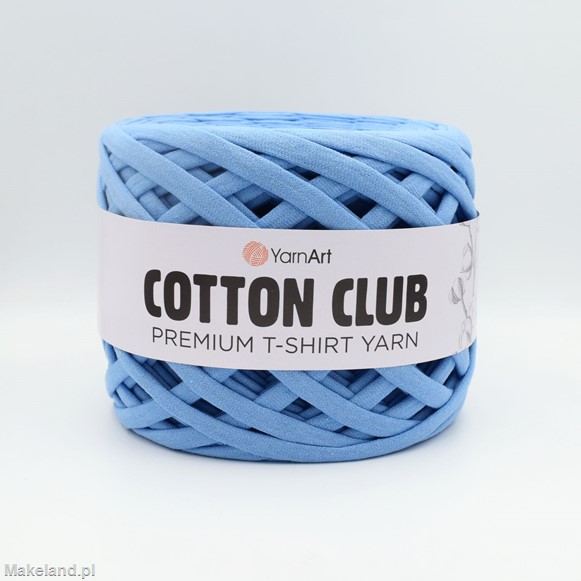 Zdjęcie Premium T-shirt Yarn Cotton Club błękitnej. 