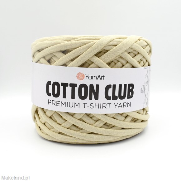 Zdjęcie Premium T-shirt Yarn Cotton Club zielonawego beżu. 