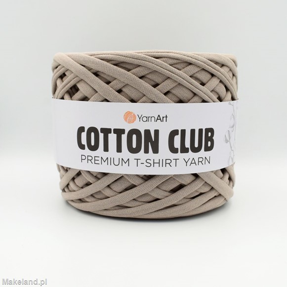 Zdjęcie Premium T-shirt Yarn Cotton Club jasnobrązowej. 