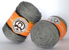 Zdjęcie sznurka Poly Macrame poliestrowego szarego. 