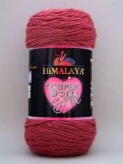 Zdjęcie włóczki Himalaya Super Soft Yarn malinowej.