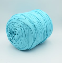 Zdjęcie włóczki T-shirt Yarn lazurowej. 