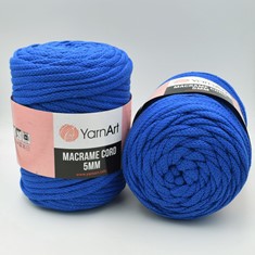 Zdjęcie sznurka Macrame Cord 5 mm chabrowego.