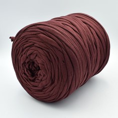 Zdjęcie włóczki T-shirt Yarn brązowego borda. 