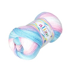 Zdjęcie włóczki Alize Sekerim Bebe Batik 2604