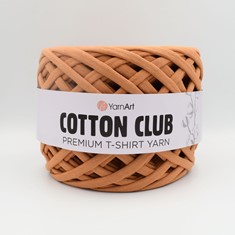 Zdjęcie Premium T-shirt Yarn Cotton Club camelowego brązu.