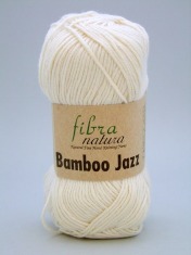 Zdjęcie włóczki Fibra Natura Bamboo Jazz kremowej.