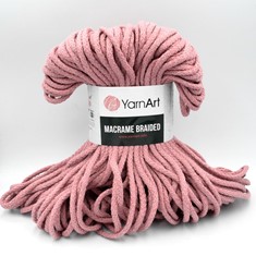 Zdjęcie YarnArt Macrame Braided brudny róż.