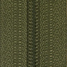 Zdjęcie zamka spiralnego khaki. 
