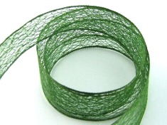 Zdjęcie wstążki ażurowej zielonej. 