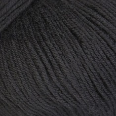 Zdjęcie włóczki Alize Baby Wool czarnej. 