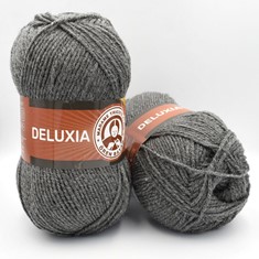 Zdjęcie włóczki Madame Tricote Paris Deluxia grafitowej.
