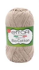 Zdjęcie włóczki Etrofil Bio Cotton beżowej. 