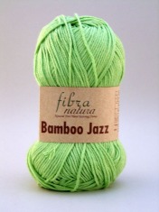Zdjęcie włóczki Fibra Natura Bamboo Jazz zielonej.