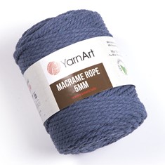 Zdjęcie sznurka Macrama Rope 5 mm granatowego.