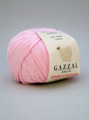 Zdjęcie włóczki Gazzal Baby Cotton różowa.