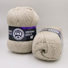 Zdjęcie włóczki Madame Tricote Paris Merino Gold beżowej.