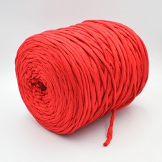 Zdjęcie włóczki T-shirt Yarn czerwonej. 