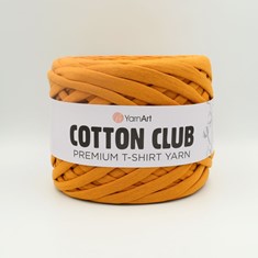 Zdjęcie Premium T-shirt Yarn Cotton Club musztardowej.