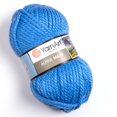 Zdjęcie włóczki YarnArt Alpine Maxi niebieskiej.