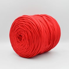 Zdjęcie włóczki T-shirt Yarn czerwonej. 