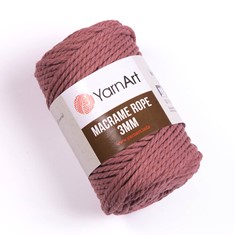 Zdjęcie sznurka Macrama Rope 3 mm wrzosowej.