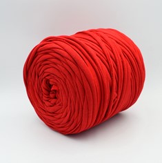 Zdjęcie włóczki T-shirt Yarn czerwonej. 