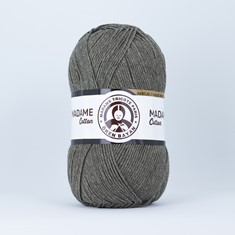 Zdjęcie włóczki Madame Tricote Paris Madame Cotton khaki. 