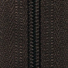 Zdjęcie zamka spiralnego ciemno-brązowego. 