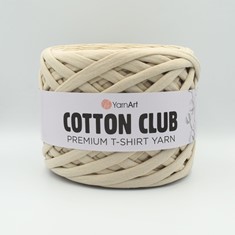 Zdjęcie Premium T-shirt Yarn Cotton Club kości słoniowej. 