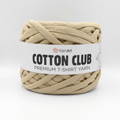 Zdjęcie Premium T-shirt Yarn Cotton Club beżowej. 