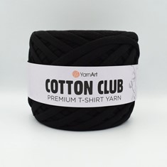 Zdjęcie Premium T-shirt Yarn Cotton Club czarnej. 