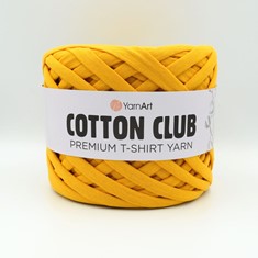 Zdjęcie Premium T-shirt Yarn Cotton Club szafranowej.