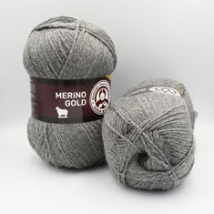 Zdjęcie włóczki Madame Tricote Paris Merino Gold szarej. 